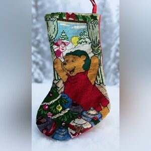 90’s Vintage Disney stocking with Pooh & piglet